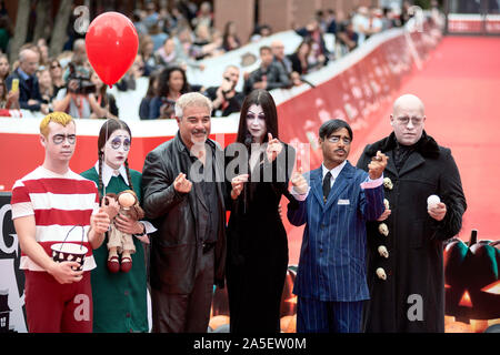 Tapis rouge au cours de la famille Addams Rome Film Fest 2019 Banque D'Images