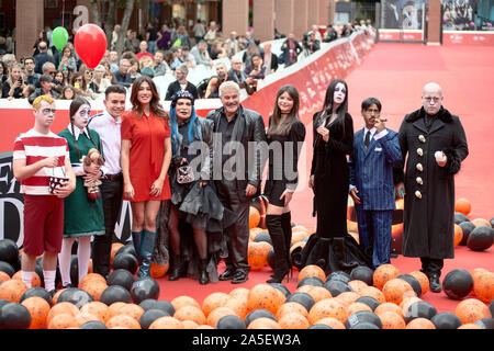 Tapis rouge au cours de la famille Addams Rome Film Fest 2019 Banque D'Images