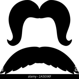 Des illustrations de moustaches. L'élément de conception pour poster, emblème, signe, logo, étiquette. Vector illustration Illustration de Vecteur