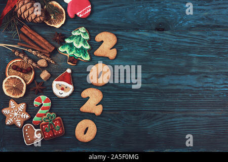 Pour de nouvelles années 2020 Gingerbreads Banque D'Images