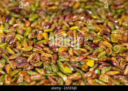 Baklava aux pistaches, les loukoums, Close up. Un dessert savoureux. Banque D'Images