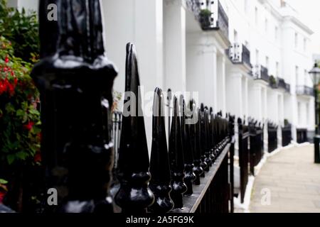 Pelham Crescent, South Kensington, quartier royal de Kensington et Chelsea, à Londres. Banque D'Images