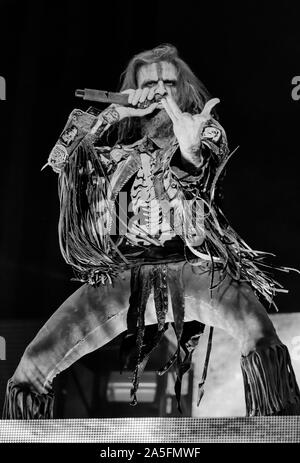 Las Vegas, Nevada, USA. 19 octobre, 2019. Rob Zombie l'exécution en concert à la troisième édition annuelle de Las Stique heavy metal music festival tenu à la Centre-ville de Las Vegas Events Center. Crédit de photo : Ken Howard Crédit Images : Ken Howard/Alamy Live News Banque D'Images