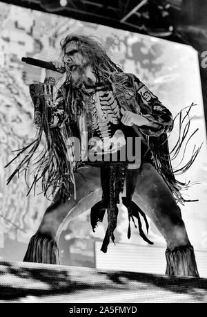 Las Vegas, Nevada, USA. 19 octobre, 2019. Rob Zombie l'exécution en concert à la troisième édition annuelle de Las Stique heavy metal music festival tenu à la Centre-ville de Las Vegas Events Center. Crédit de photo : Ken Howard Crédit Images : Ken Howard/Alamy Live News Banque D'Images