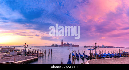 Di San Giorgio Maggiore, au lever du soleil, Venise, Italie Banque D'Images
