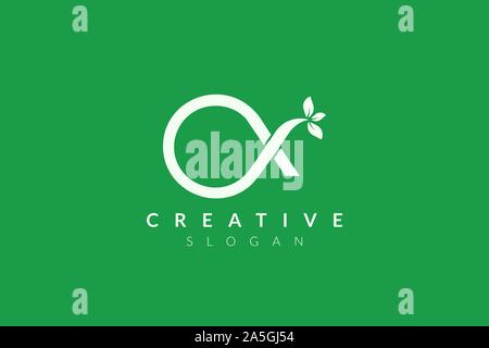 Monogramme logo design combinant lettre O et X et de feuilles. Vecteur conception simple et moderne pour l'entreprise produit et marque Illustration de Vecteur