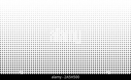 Effet de demi-ton arrière-plan. Points carrés monochromes Illustration de Vecteur