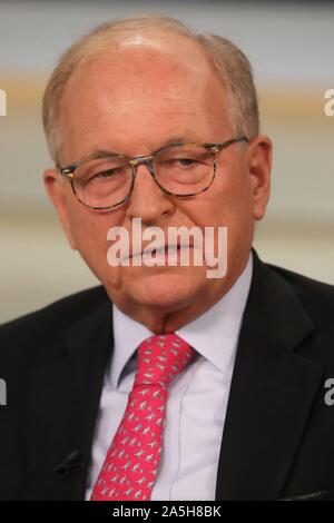 Berlin, Deutschland. 20 Oct, 2019. Dr. Wolfgang Ischinger (Président de la Conférence de Munich sur la sécurité) sur l'ARD talk show sur ANNE VA à Berlin 20.10.2019 sujet de l'émission : Erdogan marche triomphale 'A' est l'Europe continue d'assister impuissants ? Utilisation dans le monde entier | Credit : dpa/Alamy Live News Banque D'Images