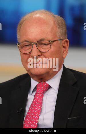 Berlin, Deutschland. 20 Oct, 2019. Dr. Wolfgang Ischinger (Président de la Conférence de Munich sur la sécurité) sur l'ARD talk show sur ANNE VA à Berlin 20.10.2019 sujet de l'émission : Erdogan marche triomphale 'A' est l'Europe continue d'assister impuissants ? Utilisation dans le monde entier | Credit : dpa/Alamy Live News Banque D'Images