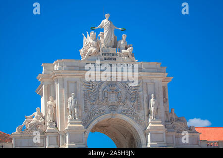 Arco da Rua Augusta à Lisboa Banque D'Images