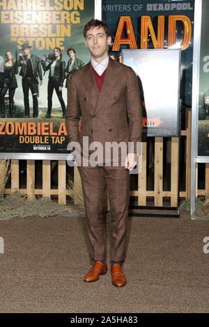 10 octobre 2019, Los Angeles, CA, USA : LOS ANGELES - OCT 11 : Thomas Middleditch au ''Zombieland double tap'' en première mondiale au théâtre chinois de Grauman le 11 octobre 2019 à Los Angeles, CA (crédit Image : © Kay Blake/Zuma sur le fil) Banque D'Images