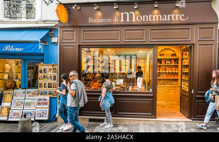 Biscuiterie de Montmartre, vue extérieure Banque D'Images