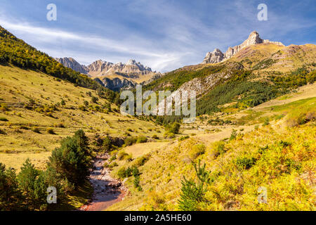 La vallée de hecho, Huesca, Espagne Banque D'Images