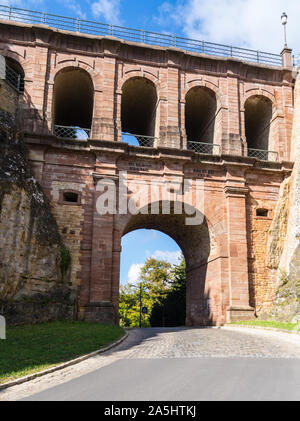 Schlassbreck, Pont du Château, 1735, casemates du Bock, fortifications, la ville de Luxembourg, Grand-Duché de Luxembourg Banque D'Images