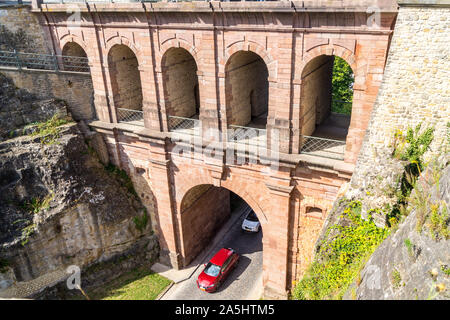 Schlassbreck, Pont du Château, 1735, casemates du Bock, fortifications, la ville de Luxembourg, Grand-Duché de Luxembourg Banque D'Images