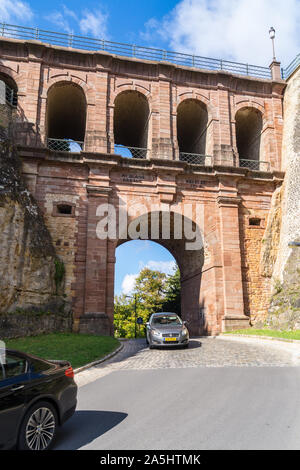 Schlassbreck, Pont du Château, 1735, casemates du Bock, fortifications, la ville de Luxembourg, Grand-Duché de Luxembourg Banque D'Images