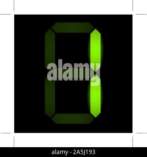 Numéro un - numérique vérifier mon portefeuille pour d'autres nombres de l'ensemble Illustration de Vecteur