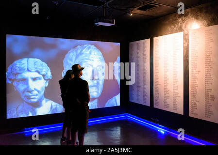 Ercolano. L'Italie. Musée archéologique virtuel d'Herculanum (Museo Archeologico Virtuale - MAV). Banque D'Images