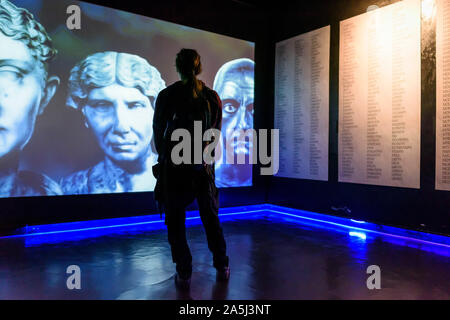 Ercolano. L'Italie. Musée archéologique virtuel d'Herculanum (Museo Archeologico Virtuale - MAV). Banque D'Images