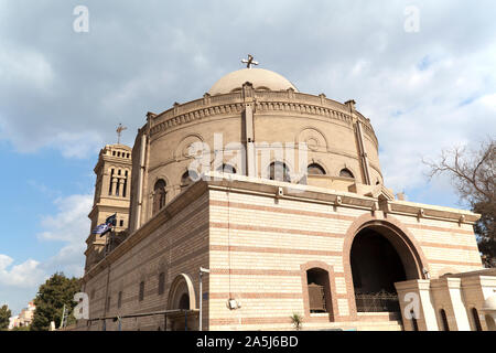 Egypte, le Caire, l'Église de Saint-Georges, une église orthodoxe grecque au sein de la forteresse Babylone au Caire copte. Banque D'Images