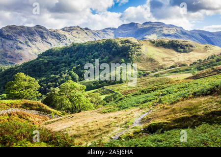 Vue sur la Petite Venise dans le Parc National du Lake District, Cumbria. Banque D'Images