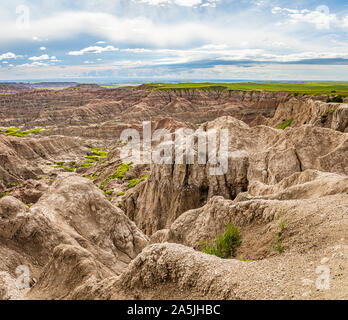 Badlands National Park est situé dans le sud-ouest du Dakota du Sud, avec près de 400 milles carrés de buttes érodées fortement et pinacles, et la larg Banque D'Images