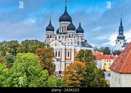 La cathédrale Alexandre Nevsky à Tallinn Estonie