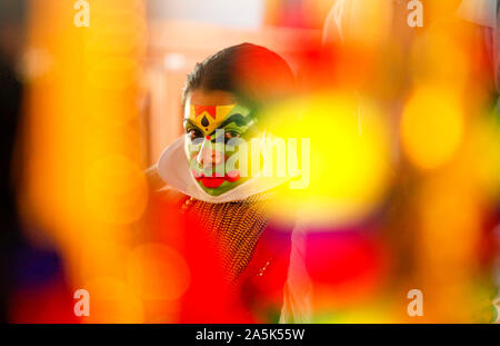 Le Kathakali, danse classique-drame du Kerala Banque D'Images