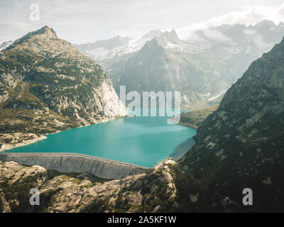 Gelmersee en Suisse Banque D'Images