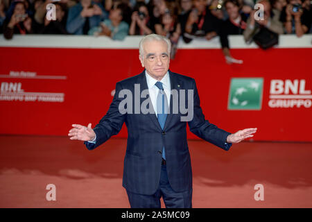 Martin Scorsese qui fréquentent le tapis rouge de l'Irlandais au cours du 14e Festival du Film de Rome Banque D'Images