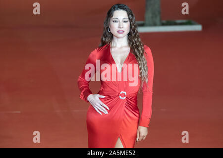 Ada Hong-Hu participe à "l'Irlandais" tapis rouge lors de la 14ème Festival du Film de Rome. Banque D'Images