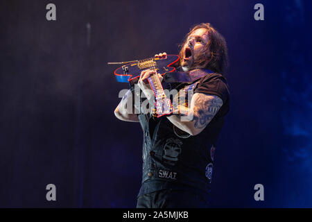 14 septembre 2019, Chicago, Illinois, États-Unis : GARY HOLT de Tueuse pendant l'ÉMEUTE Fest Festival de musique au Douglas Park à Chicago, Illinois (crédit Image : © Daniel DeSlover/Zuma sur le fil) Banque D'Images