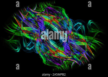 La fumée recyclé Cette image a été créée à l'aide de diverses photographies de fumée qui étaient alors maninpulated l'utilisation de logiciels pour la production Banque D'Images