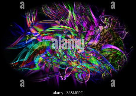 La fumée recyclé Cette image a été créée à l'aide de diverses photographies de fumée qui étaient alors maninpulated l'utilisation de logiciels pour la production Banque D'Images