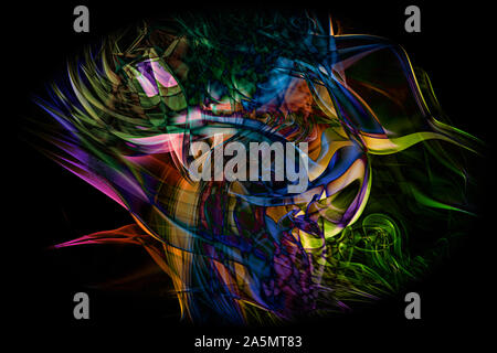 La fumée recyclé Cette image a été créée à l'aide de diverses photographies de fumée qui étaient alors maninpulated l'utilisation de logiciels pour la production Banque D'Images