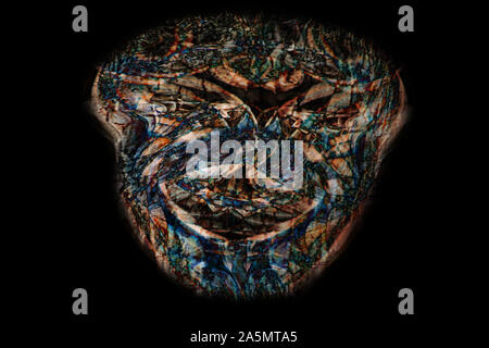 La fumée recyclé Cette image a été créée à l'aide de diverses photographies de fumée qui étaient alors maninpulated l'utilisation de logiciels pour la production Banque D'Images