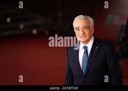 Rome Italie. 21 octobre 2019. Martin Scorsese participe à la "l'Irlandais" tapis rouge lors de la 14ème Festival du Film de Rome. Credit : Gennaro Leonardi / Alamy Live News Banque D'Images