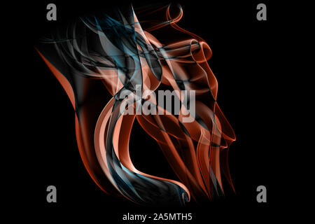 La fumée recyclé Cette image a été créée à l'aide de diverses photographies de fumée qui étaient alors maninpulated l'utilisation de logiciels pour la production Banque D'Images