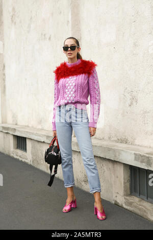 Estelle Chemouny assister à l'exposition au cours de Milan Fashion Week septembre 18,2019 Banque D'Images