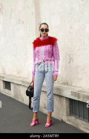 Estelle Chemouny assister à l'exposition au cours de Milan Fashion Week septembre 18,2019 Banque D'Images