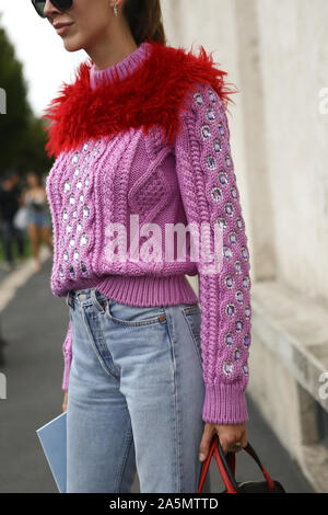 Estelle Chemouny assister à l'exposition au cours de Milan Fashion Week septembre 18,2019 Banque D'Images