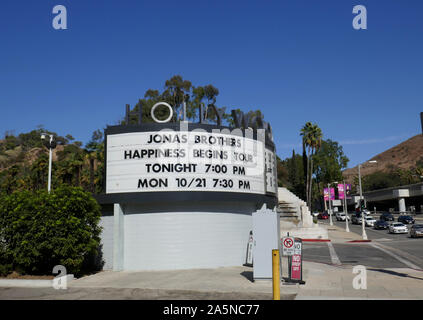 Hollywood, Californie, USA 20 octobre 2019 Une vue générale de l'atmosphère de Jonas Brothers Bonheur Tour commence le 20 octobre 2019 au Hollywood Bowl à Hollywood, Californie, USA. Photo de Barry King/Alamy Stock Photo Banque D'Images