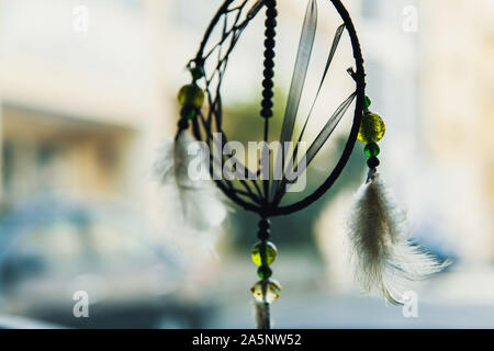 Une cinématique Dream Catcher pour voiture Hanging Banque D'Images