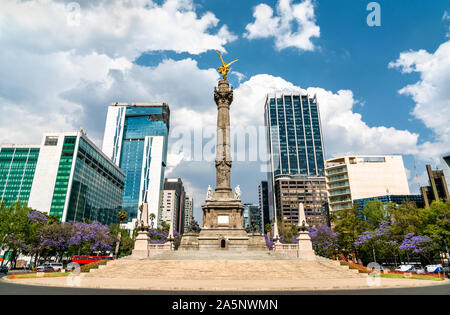 L'Ange de l'indépendance dans la ville de Mexico Banque D'Images