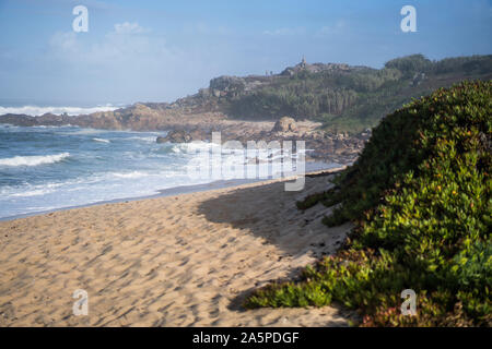 Labruge beach, le Portugal, l'Europe. Camino de portugais Banque D'Images