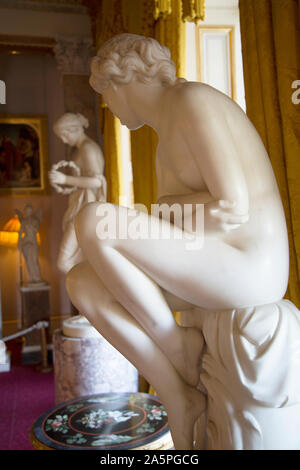 Des statues en marbre blanc, Osborne House, Île de Wight, Royaume-Uni Banque D'Images