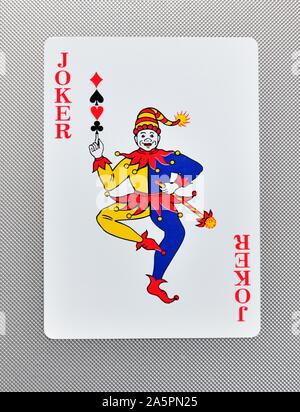 Carte Joker,jeu de carte Banque D'Images