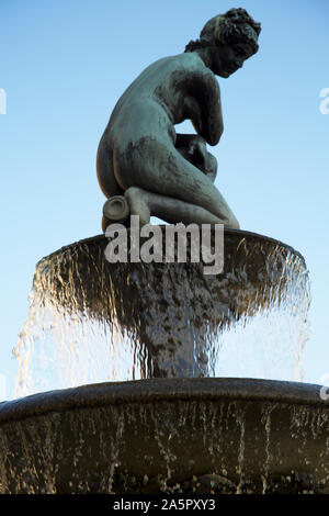 La fontaine de Vénus par Ludwig Grüner, Italien terrasse, Osborne House, Cowes, île de Wight, au Royaume-Uni. Banque D'Images