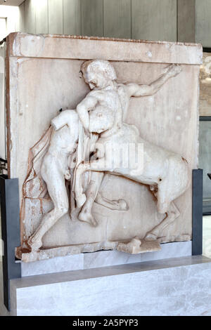 Les expositions du Musée de l'Acropole, Athènes, Grèce. Banque D'Images