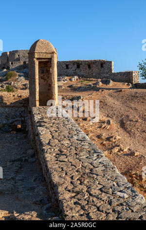 Guérite au château de Palamidi. Nauplie, Grèce Banque D'Images